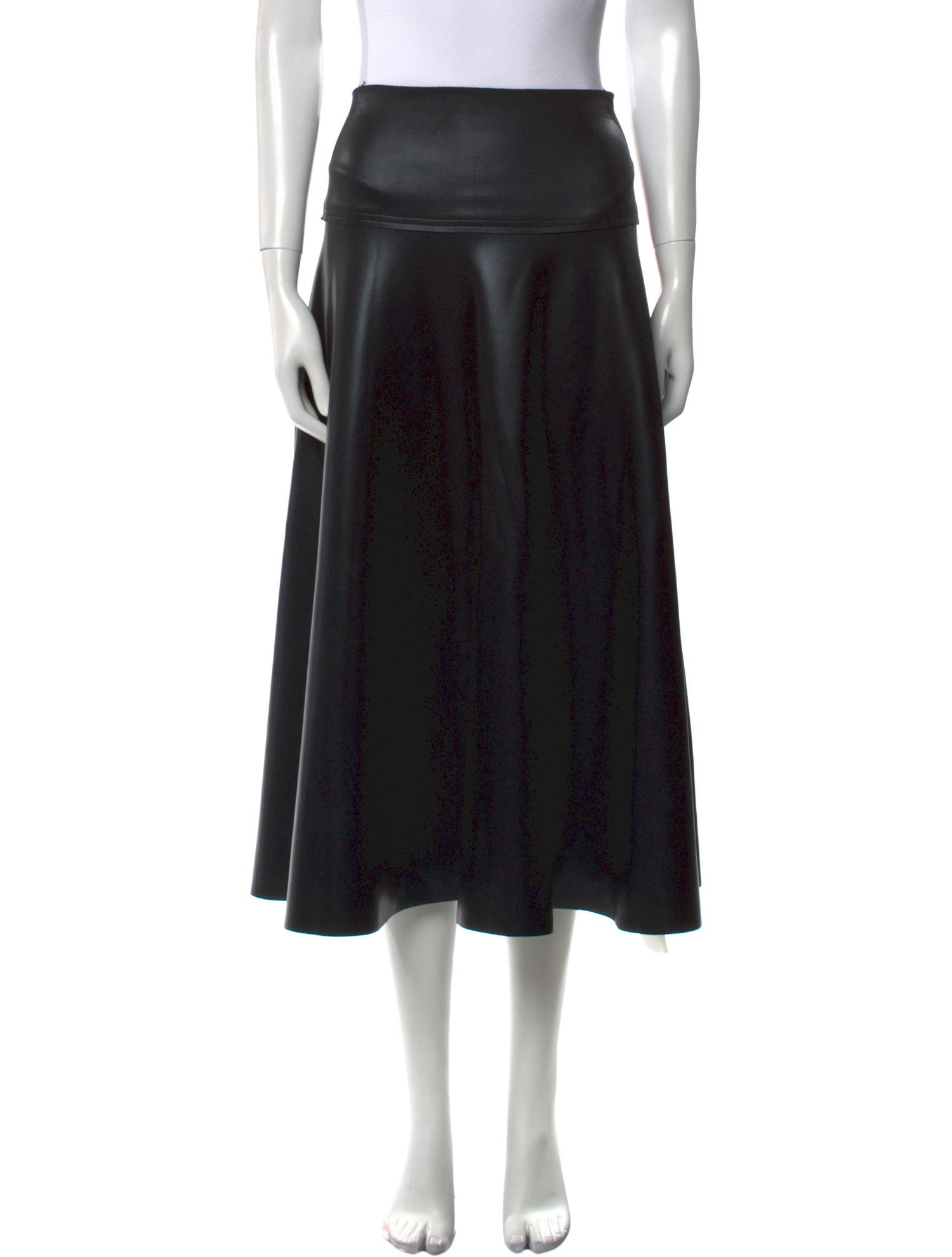 Norma Kamali Nylon Midi Length Skirt