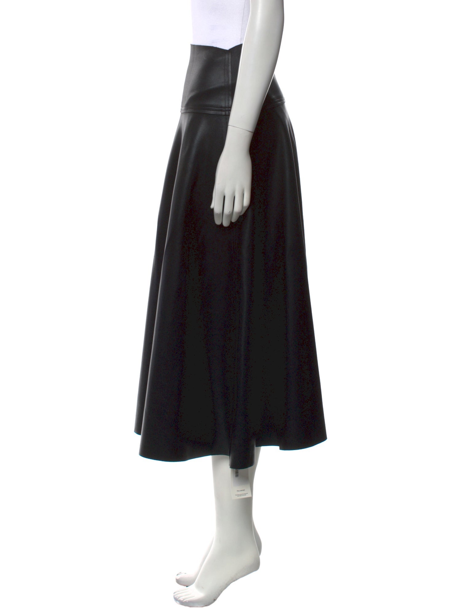 Norma Kamali Nylon Midi Length Skirt