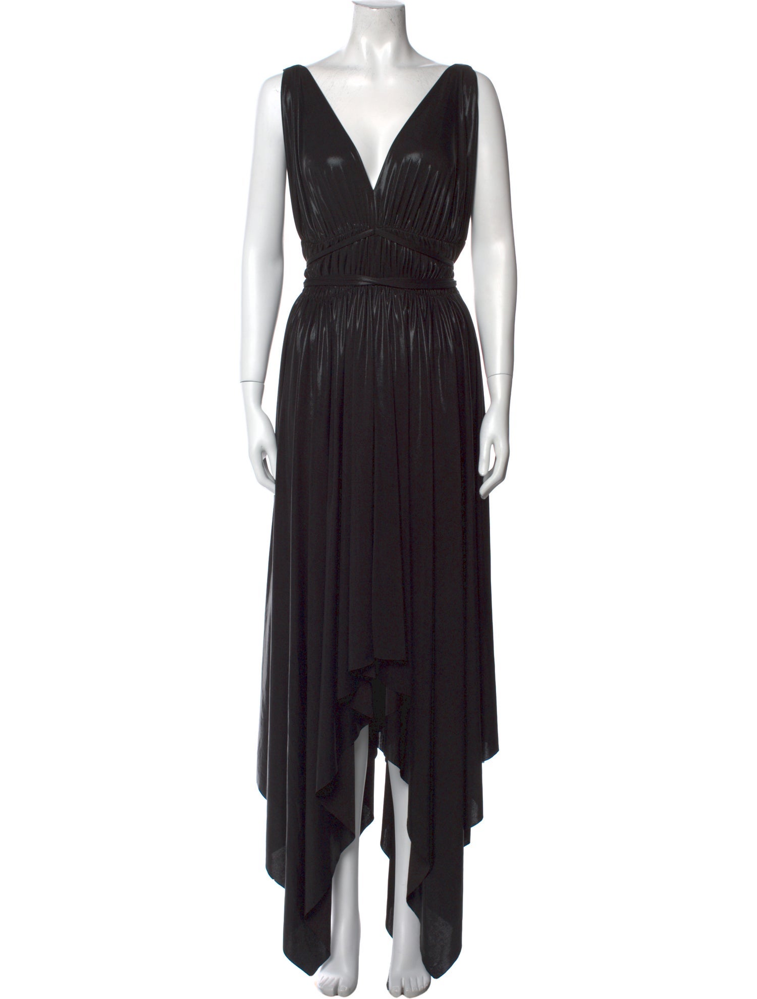 Norma Kamali V-Neck Long Dress