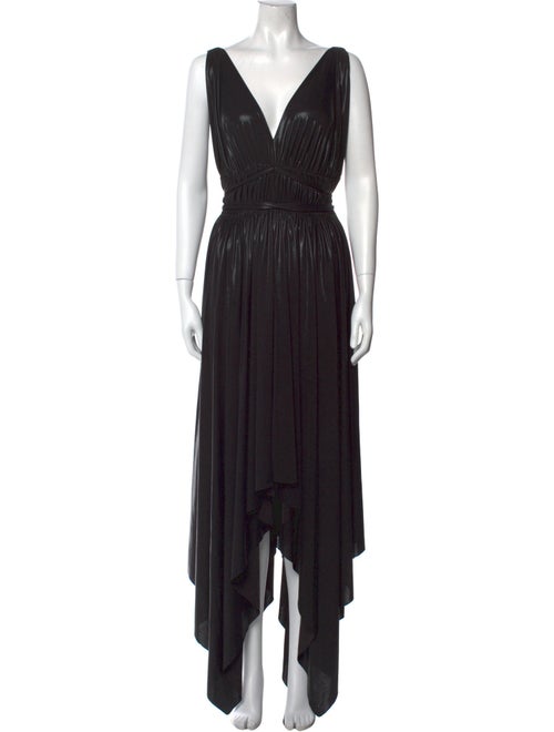 Norma Kamali V-Neck Long Dress