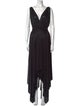 Norma Kamali V-Neck Long Dress