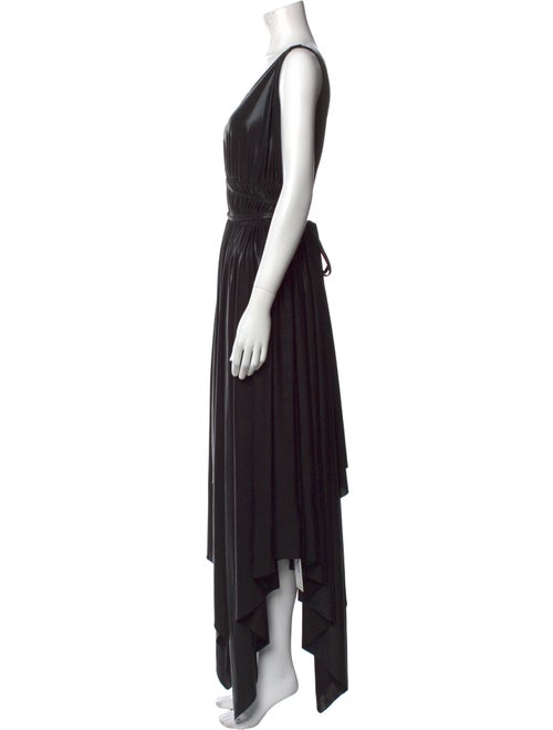 Norma Kamali V-Neck Long Dress