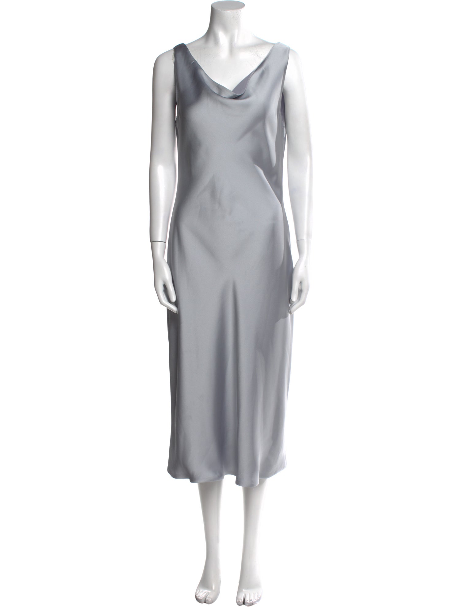 Norma Kamali Cowl Neck Midi Length Dress