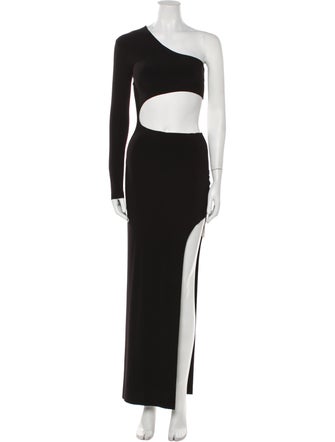 Norma Kamali One-Shoulder Long Dress