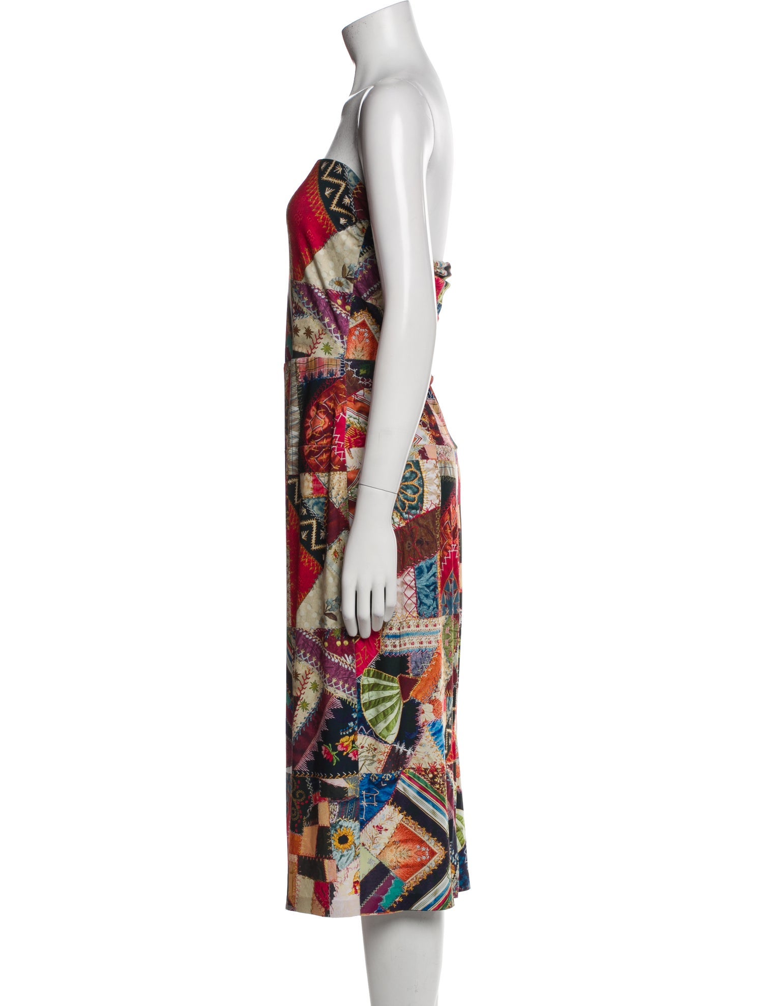 Norma Kamali Printed Midi Length Dress