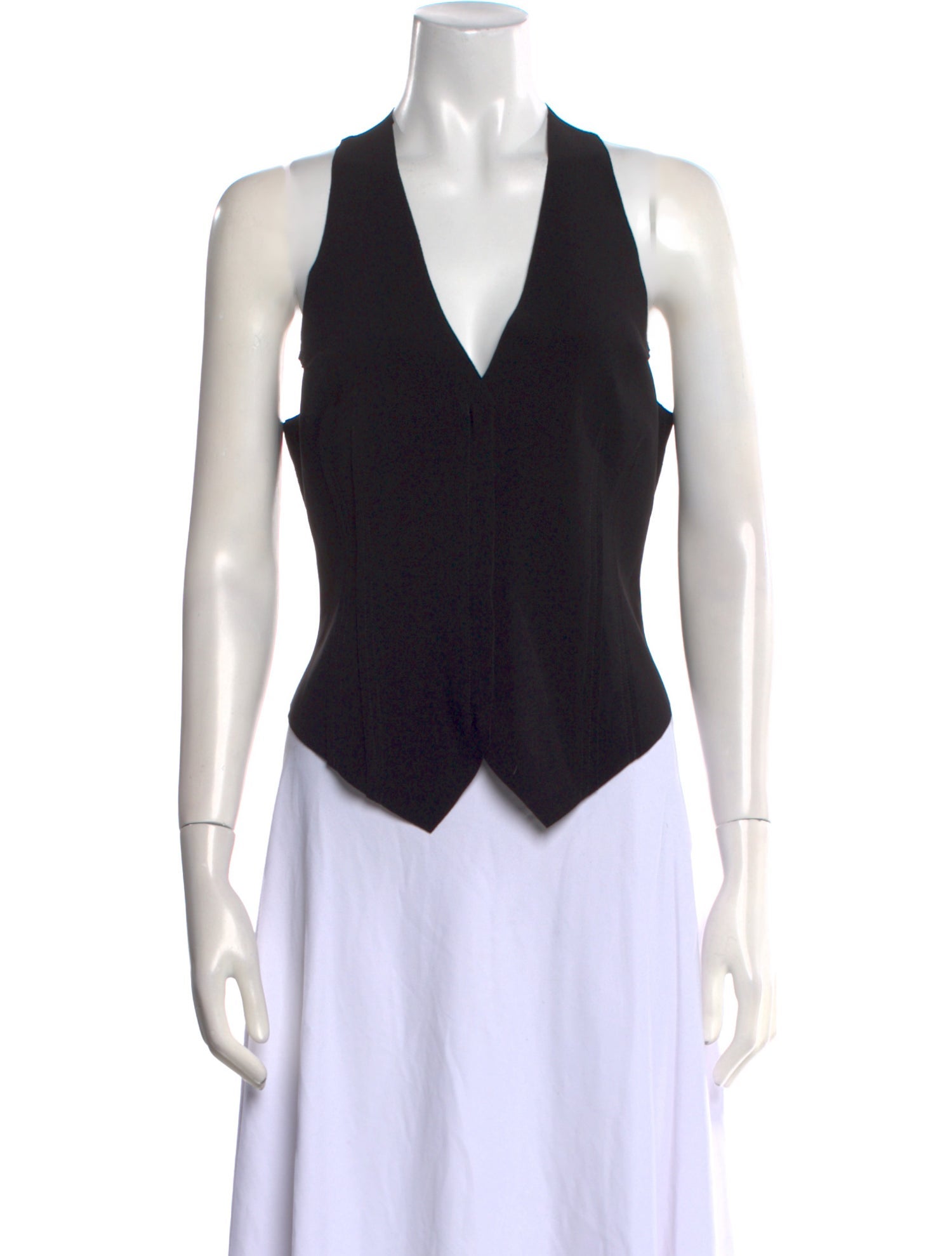 Norma Kamali V-Neck Sleeveless Top