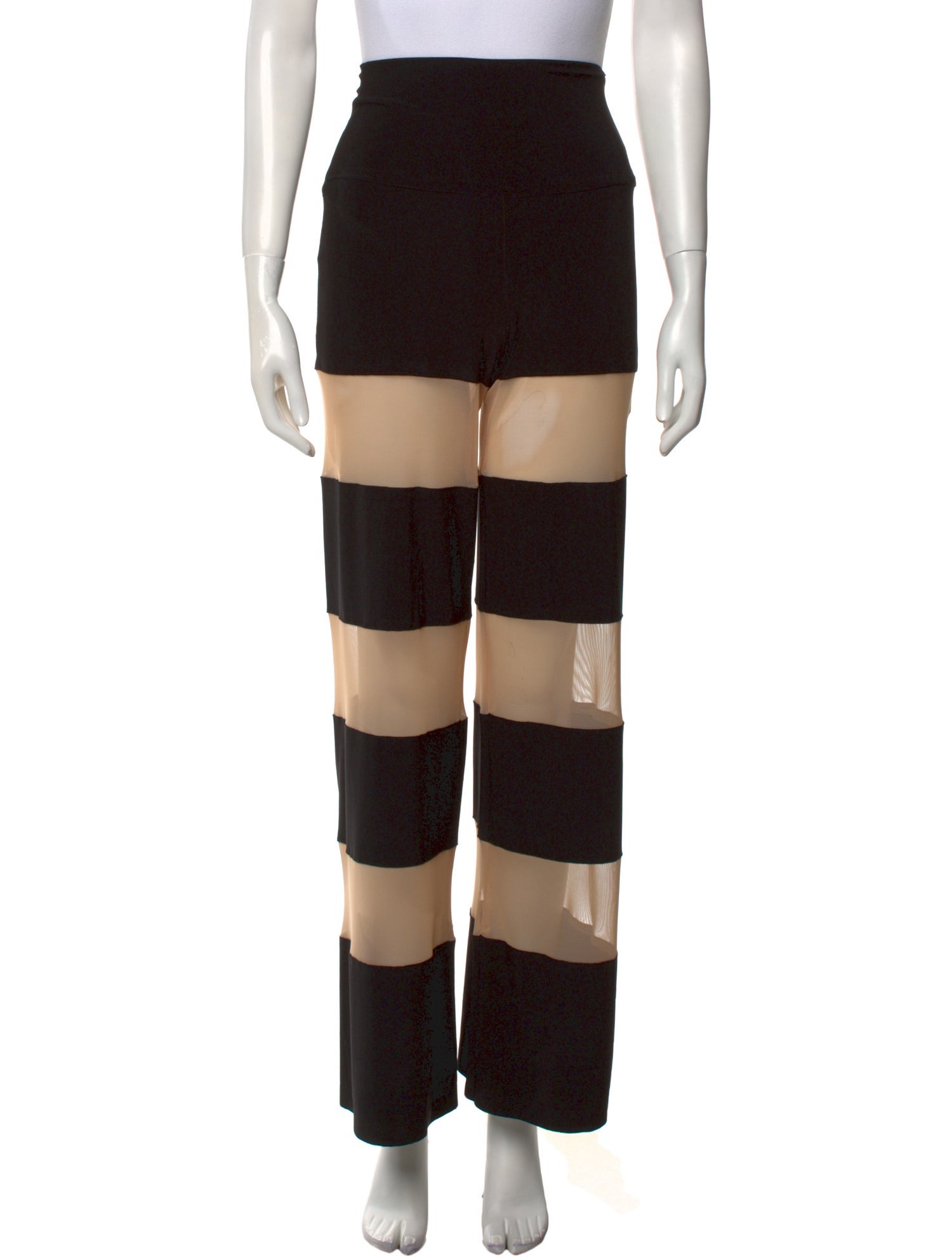 Norma Kamali Striped Wide Leg Pants