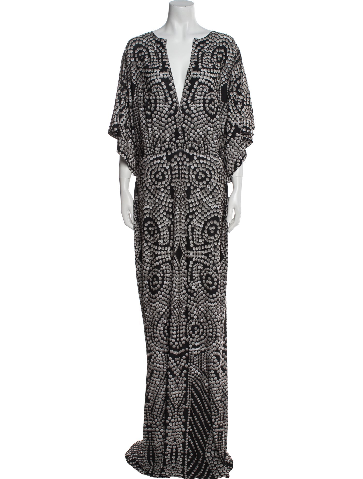 Norma Kamali Printed Long Dress