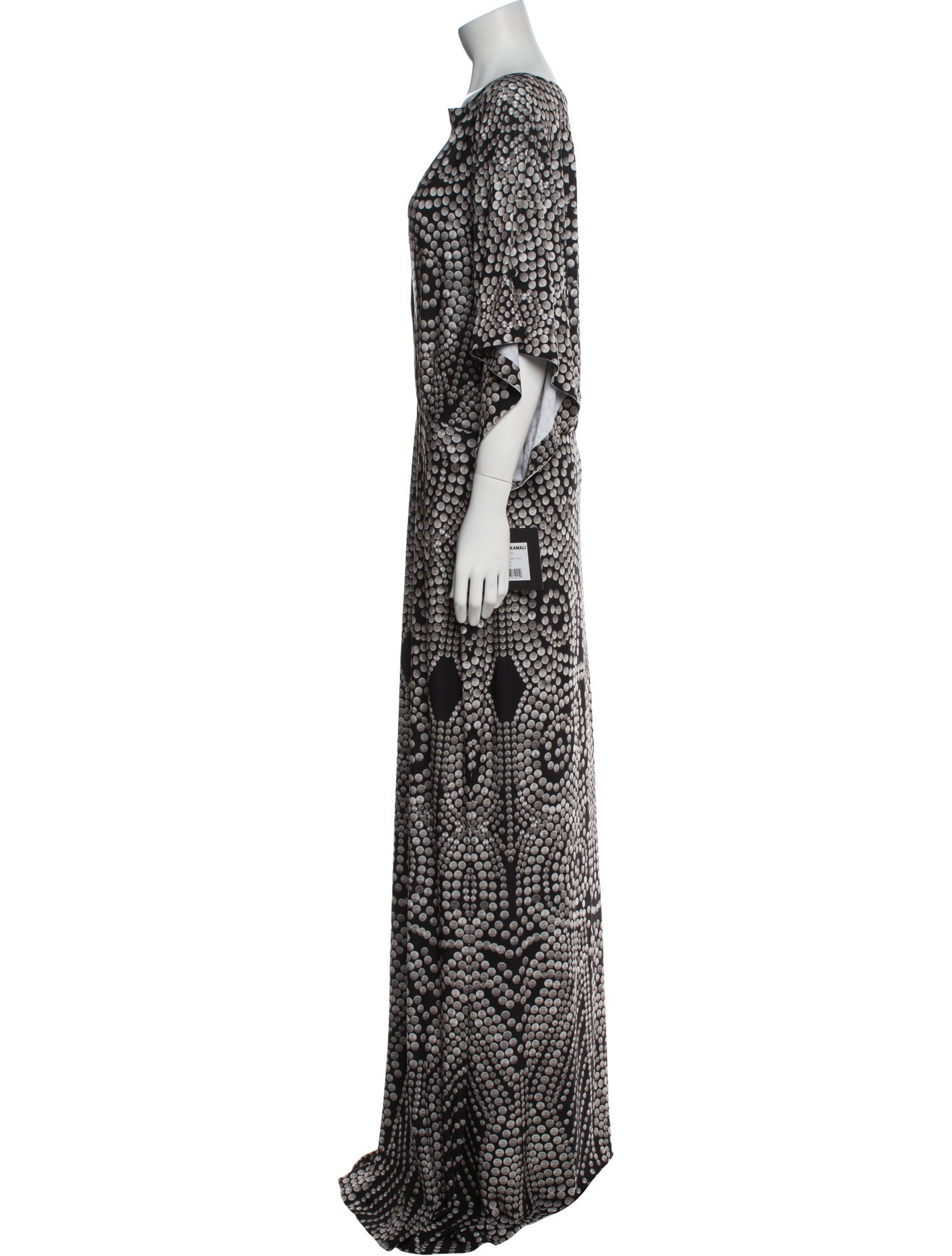 Norma Kamali Printed Long Dress
