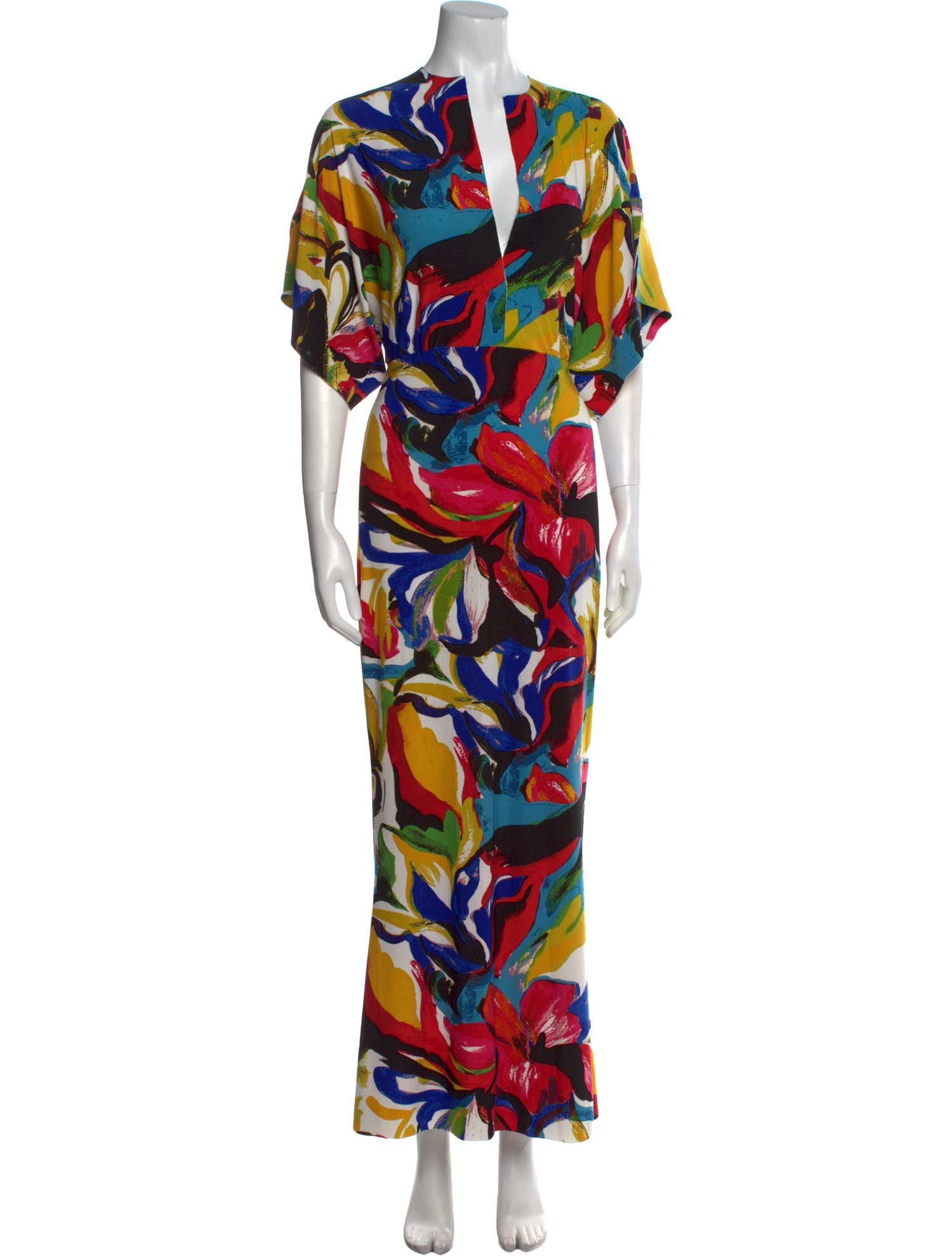 Norma Kamali Printed Long Dress