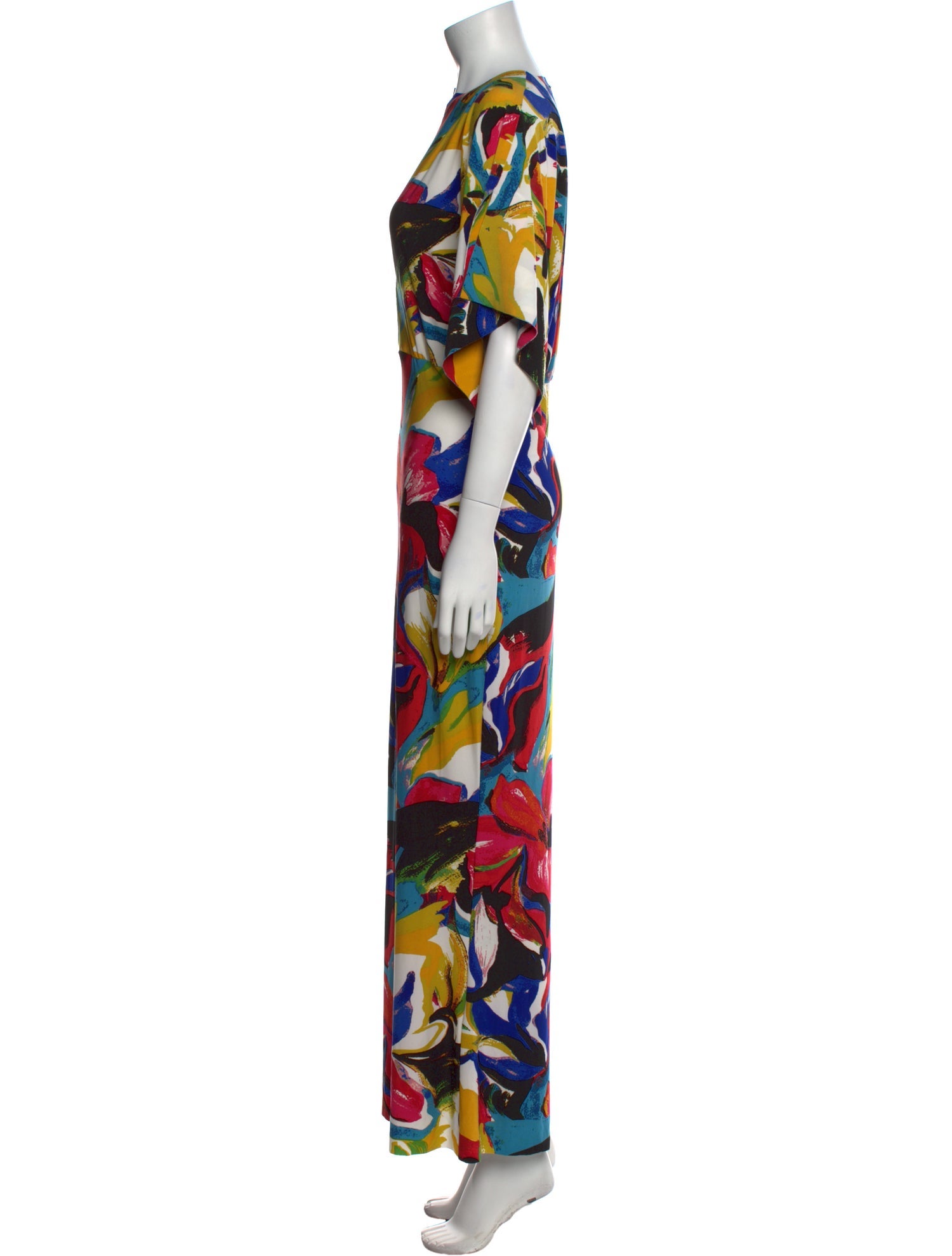 Norma Kamali Printed Long Dress