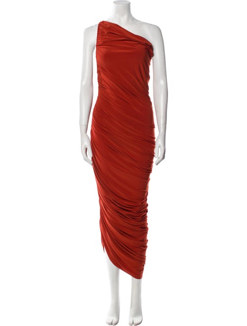 Norma Kamali One-Shoulder Midi Length Dress