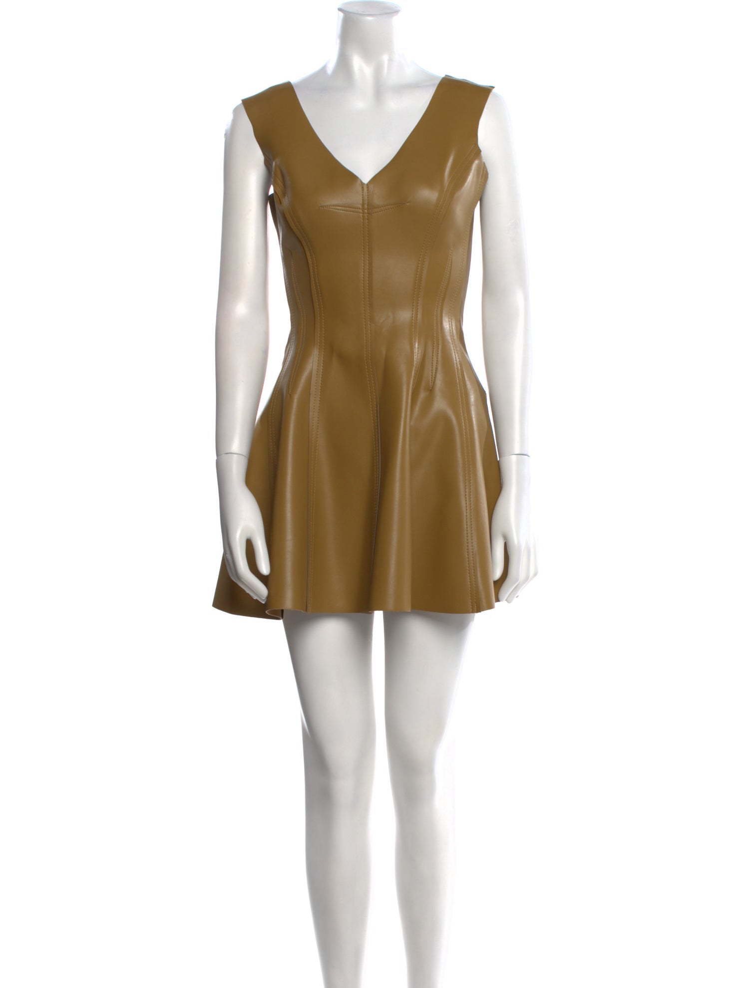 Norma Kamali V-Neck Mini Dress