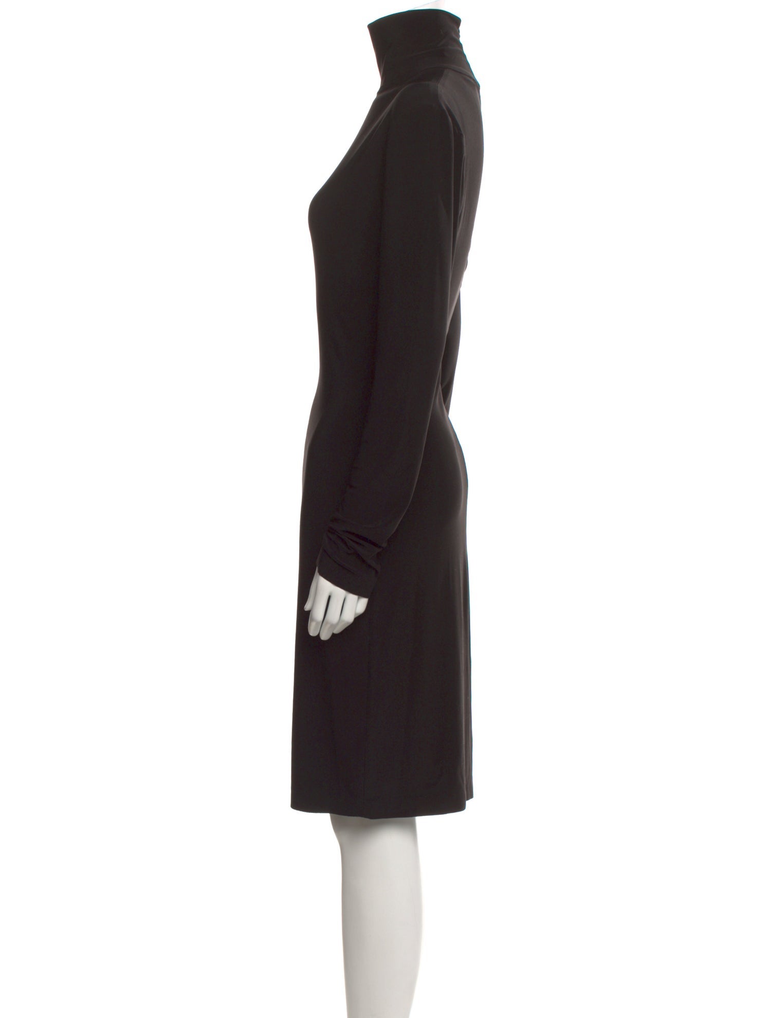 Norma Kamali Turtleneck Knee-Length Dress