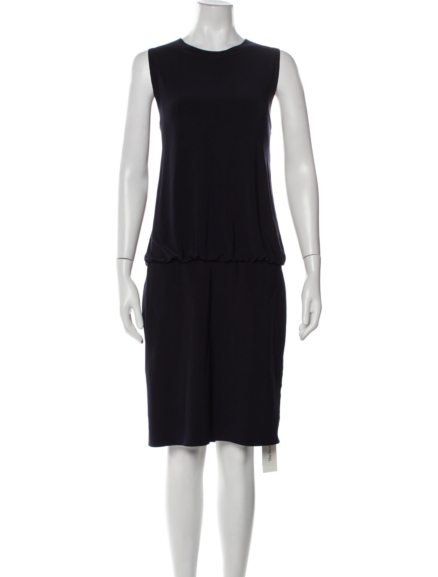 Norma Kamali Crew Neck Knee-Length Dress