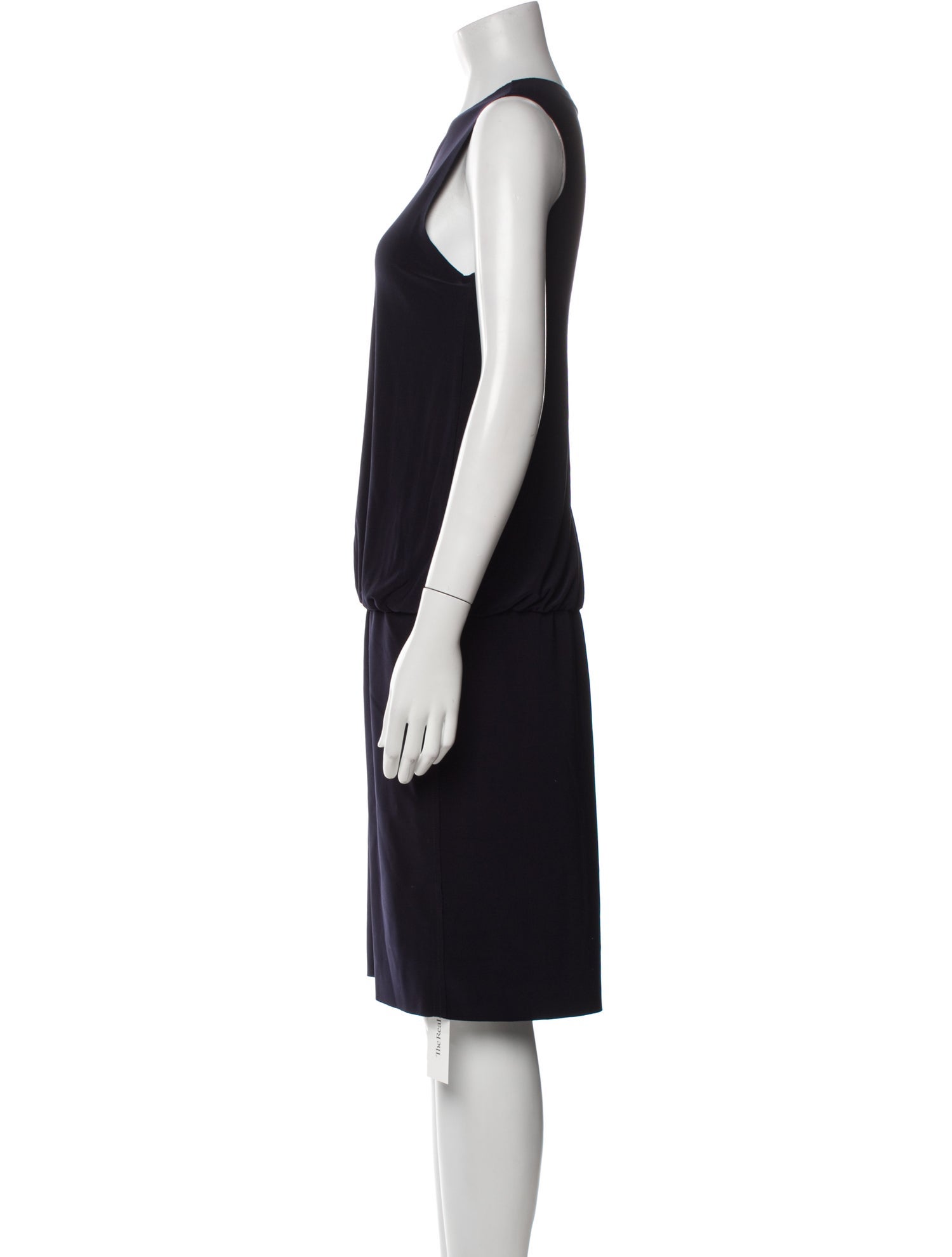 Norma Kamali Crew Neck Knee-Length Dress