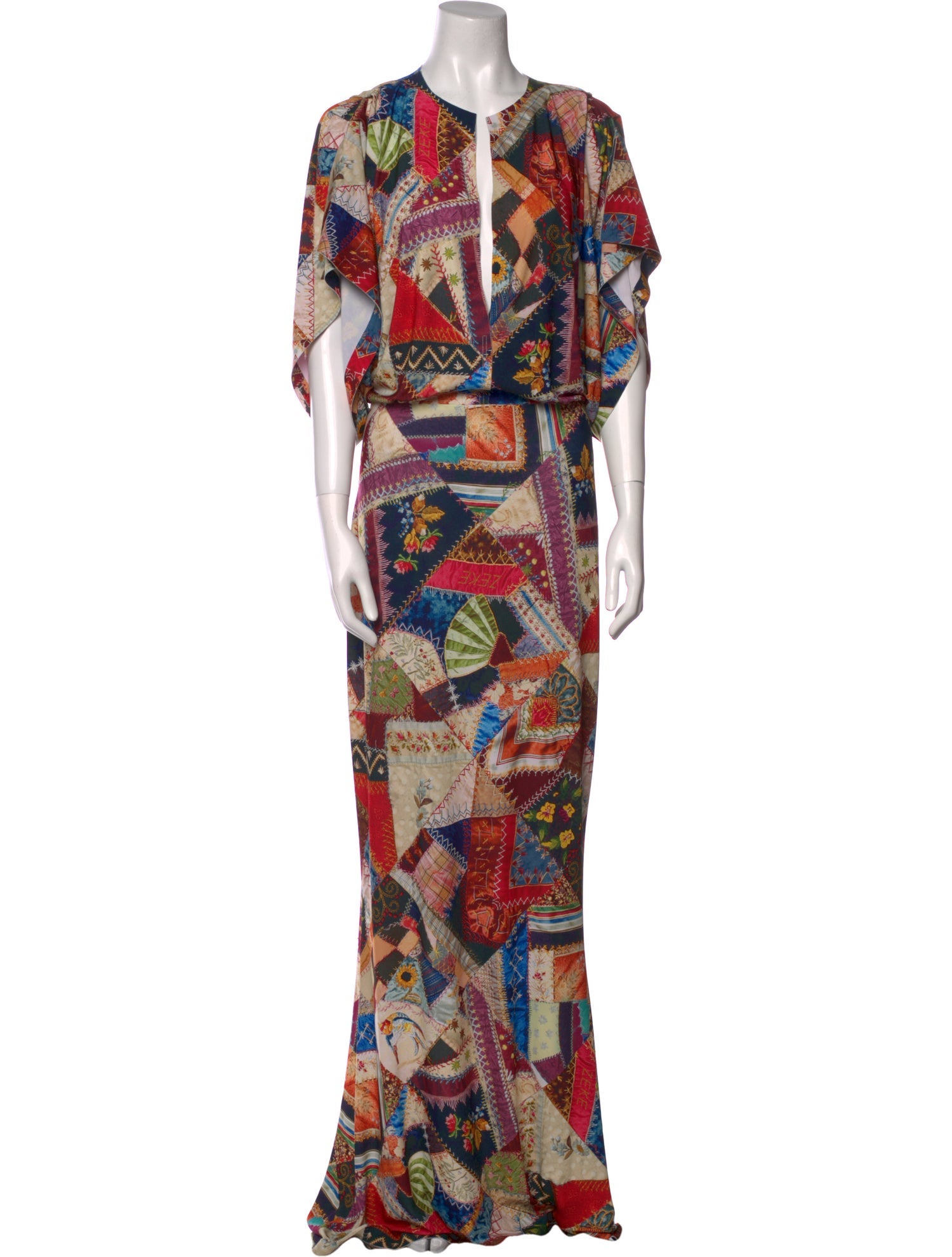 Norma Kamali Printed Long Dress