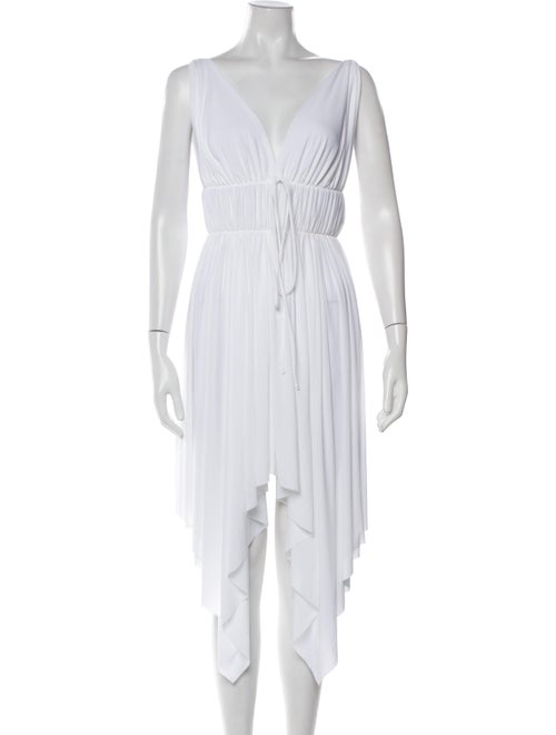 Norma Kamali V-Neck Midi Length Dress