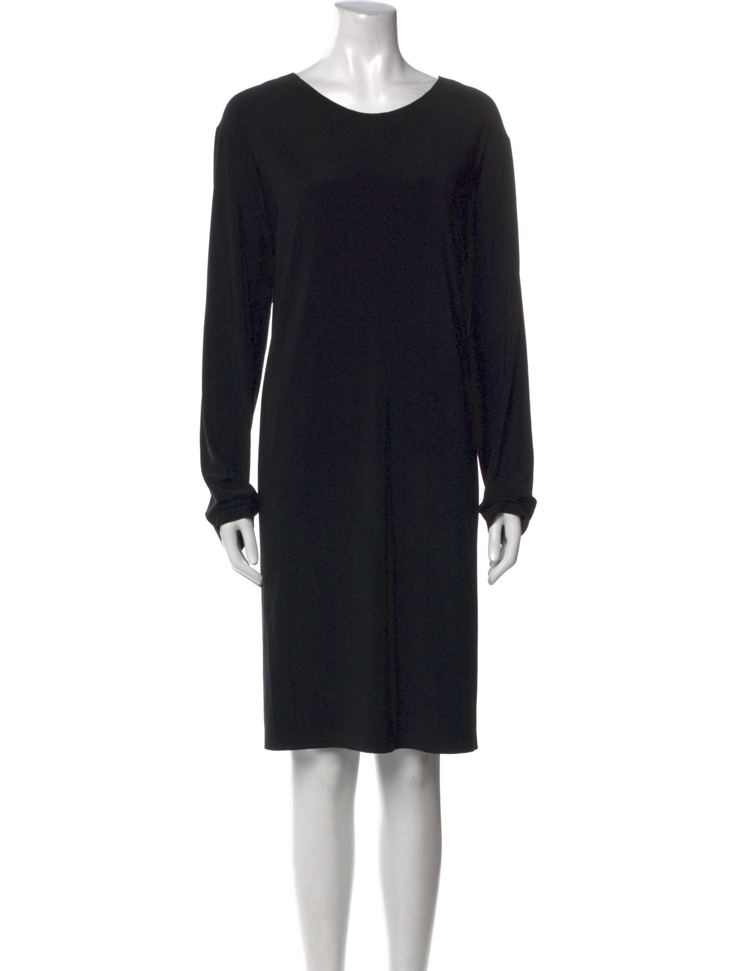 Norma Kamali Scoop Neck Knee-Length Dress