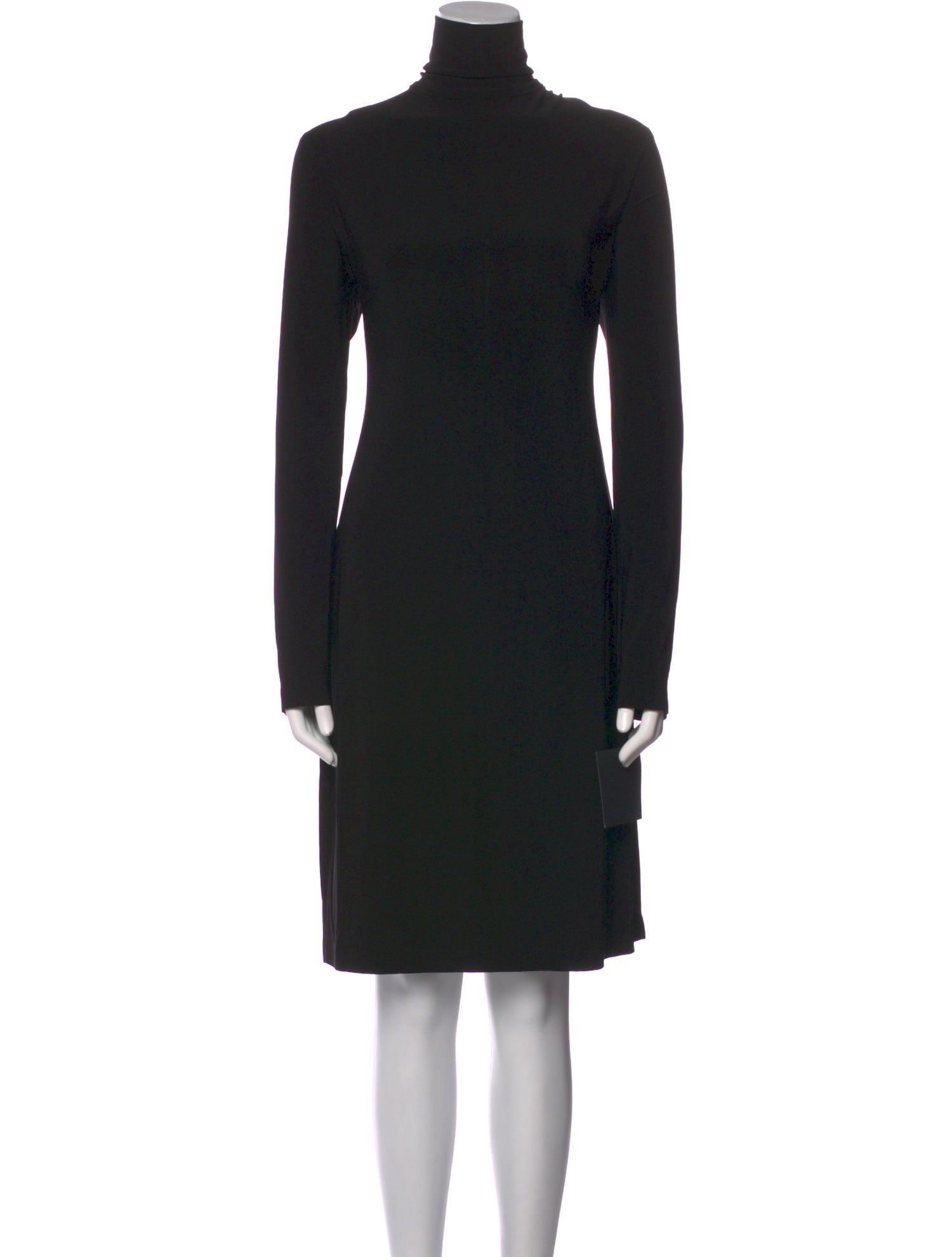 Norma Kamali Turtleneck Knee-Length Dress