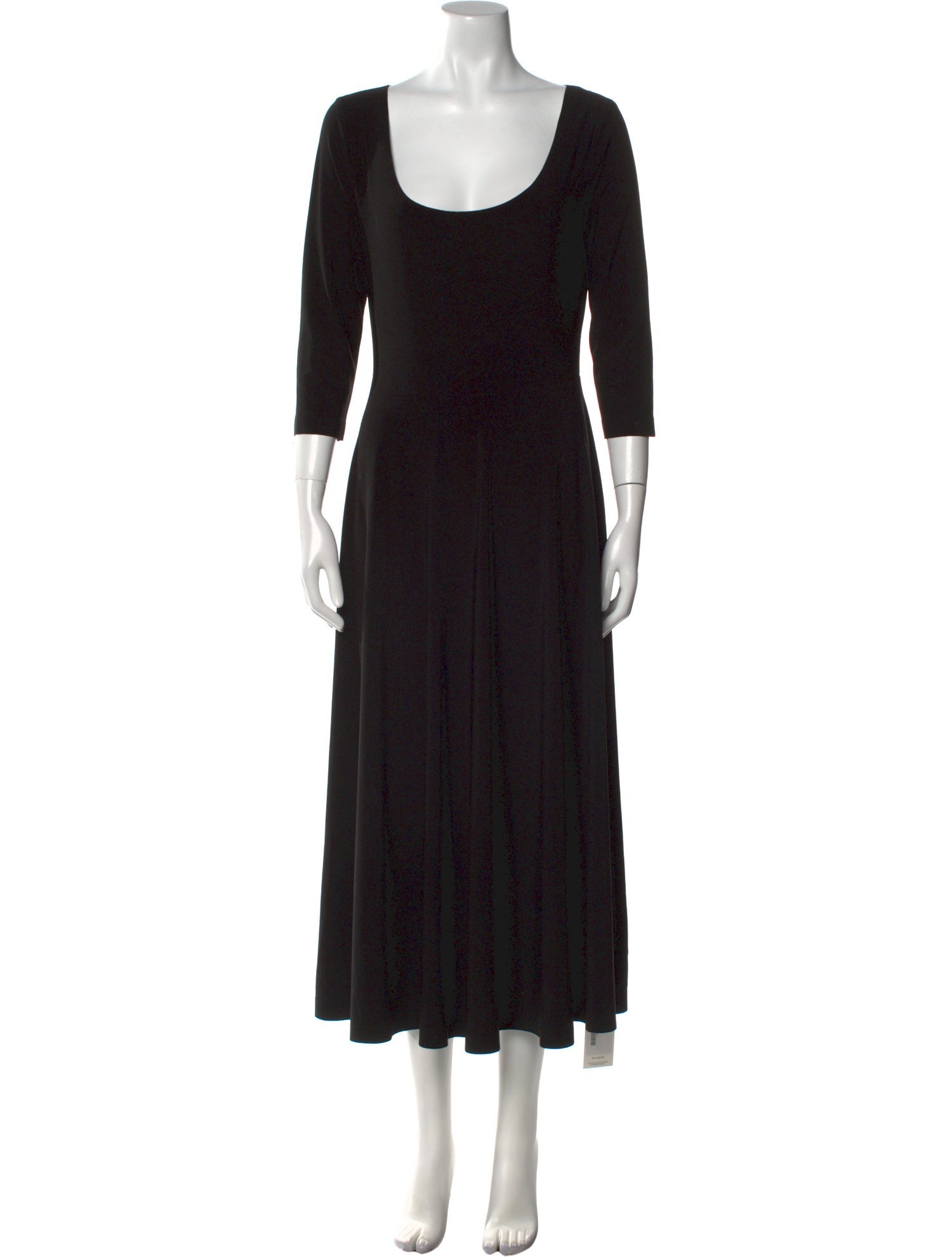 Norma Kamali Scoop Neck Long Dress