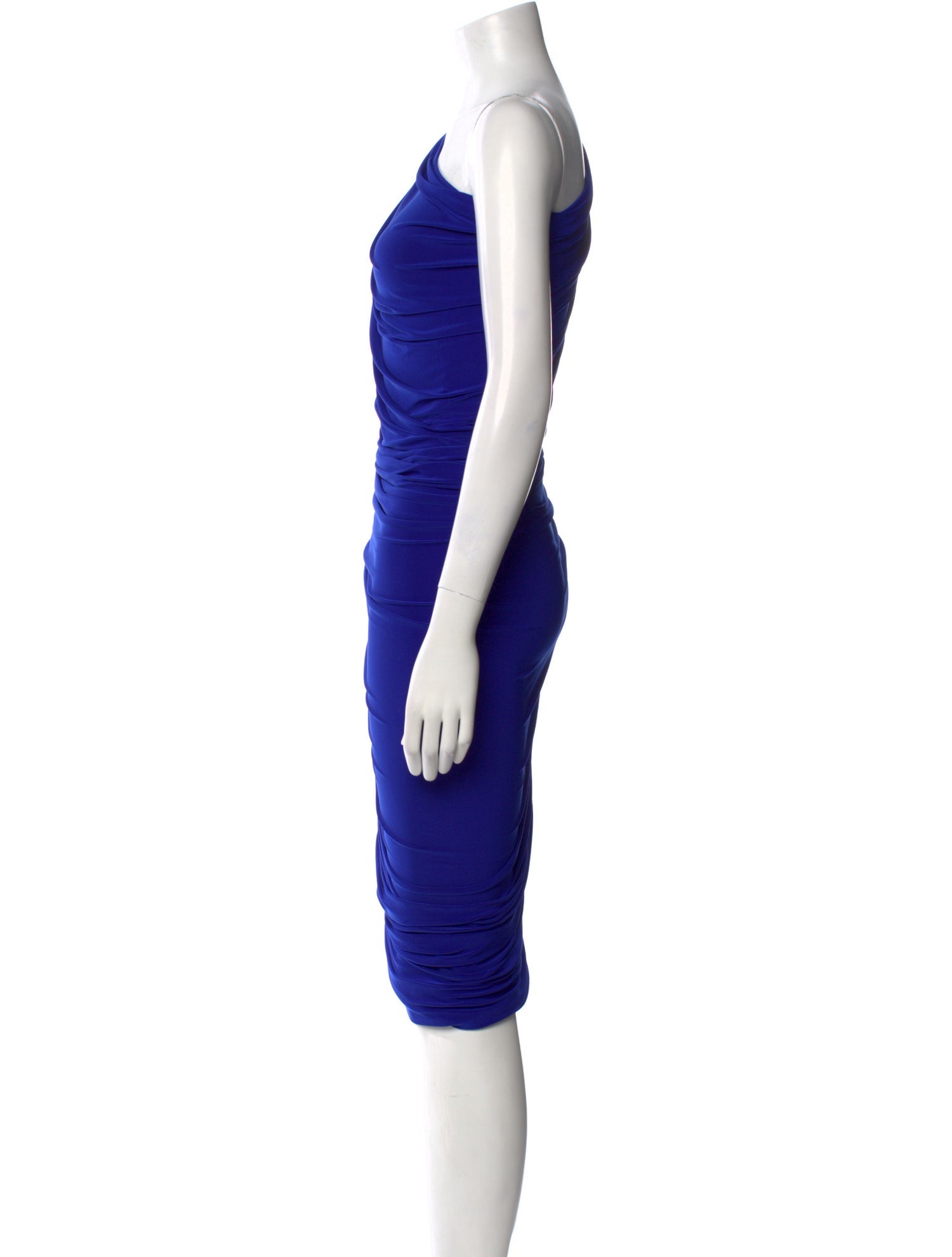 Norma Kamali One-Shoulder Midi Length Dress