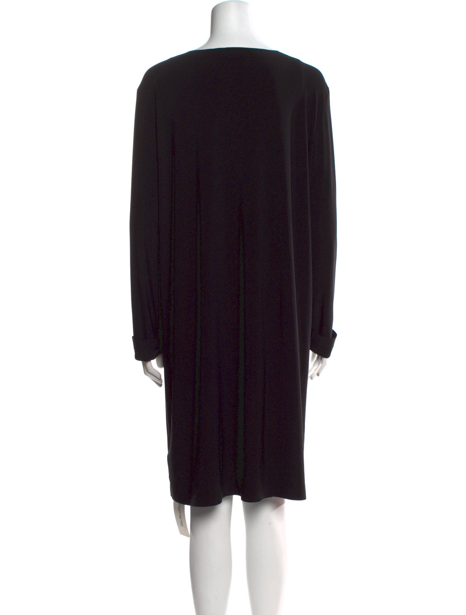 Norma Kamali Scoop Neck Knee-Length Dress