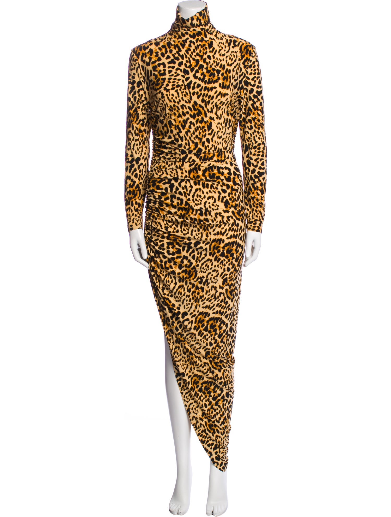 Norma Kamali Animal Print Long Dress
