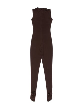 Norma Kamali Crew Neck Jumpsuit