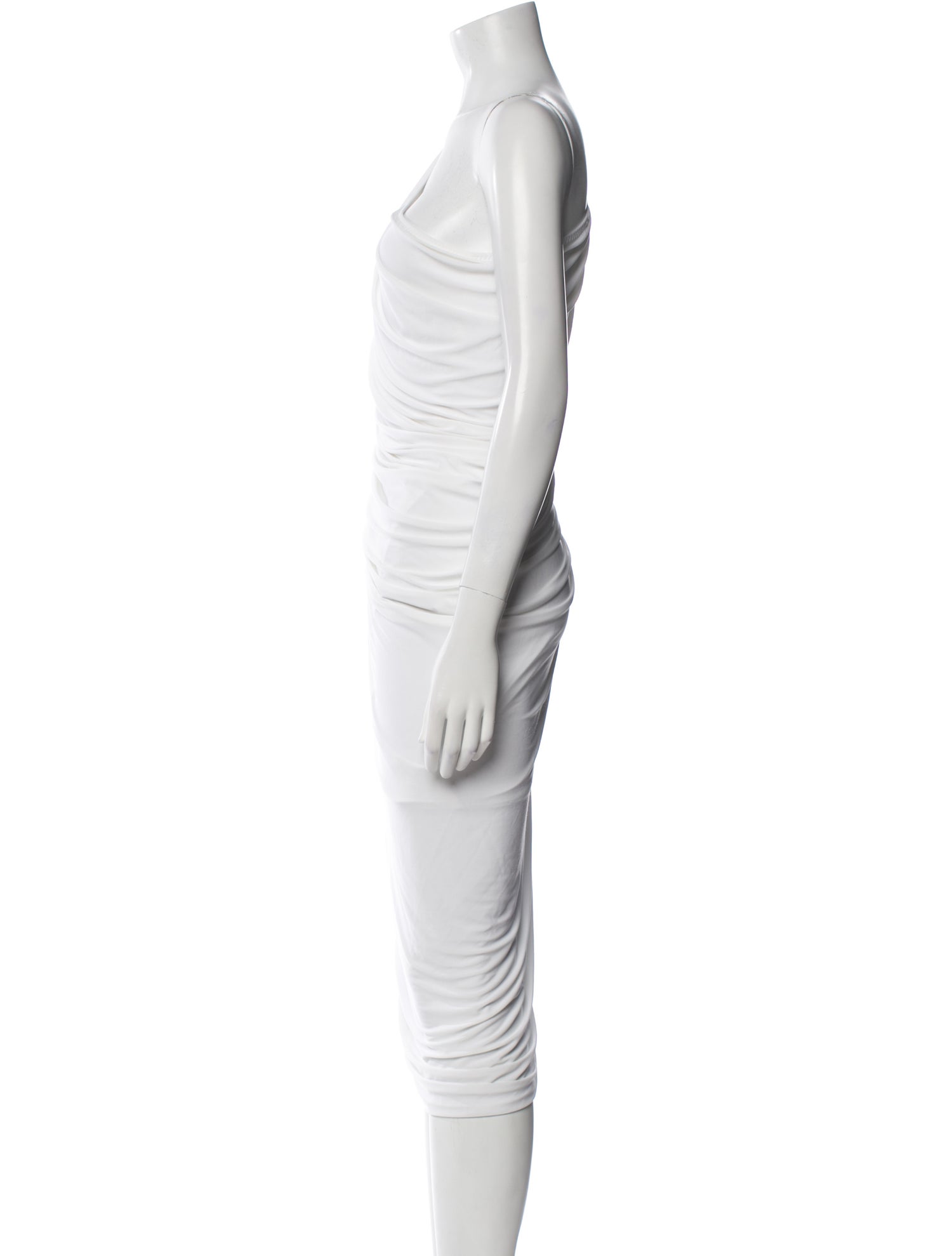 Norma Kamali One-Shoulder Midi Length Dress