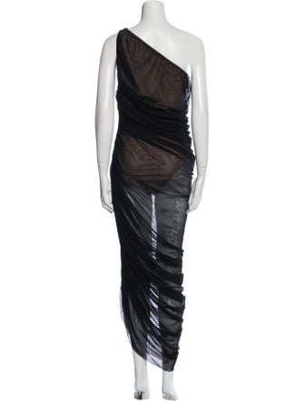 Norma Kamali One-Shoulder Long Dress