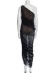 Norma Kamali One-Shoulder Long Dress
