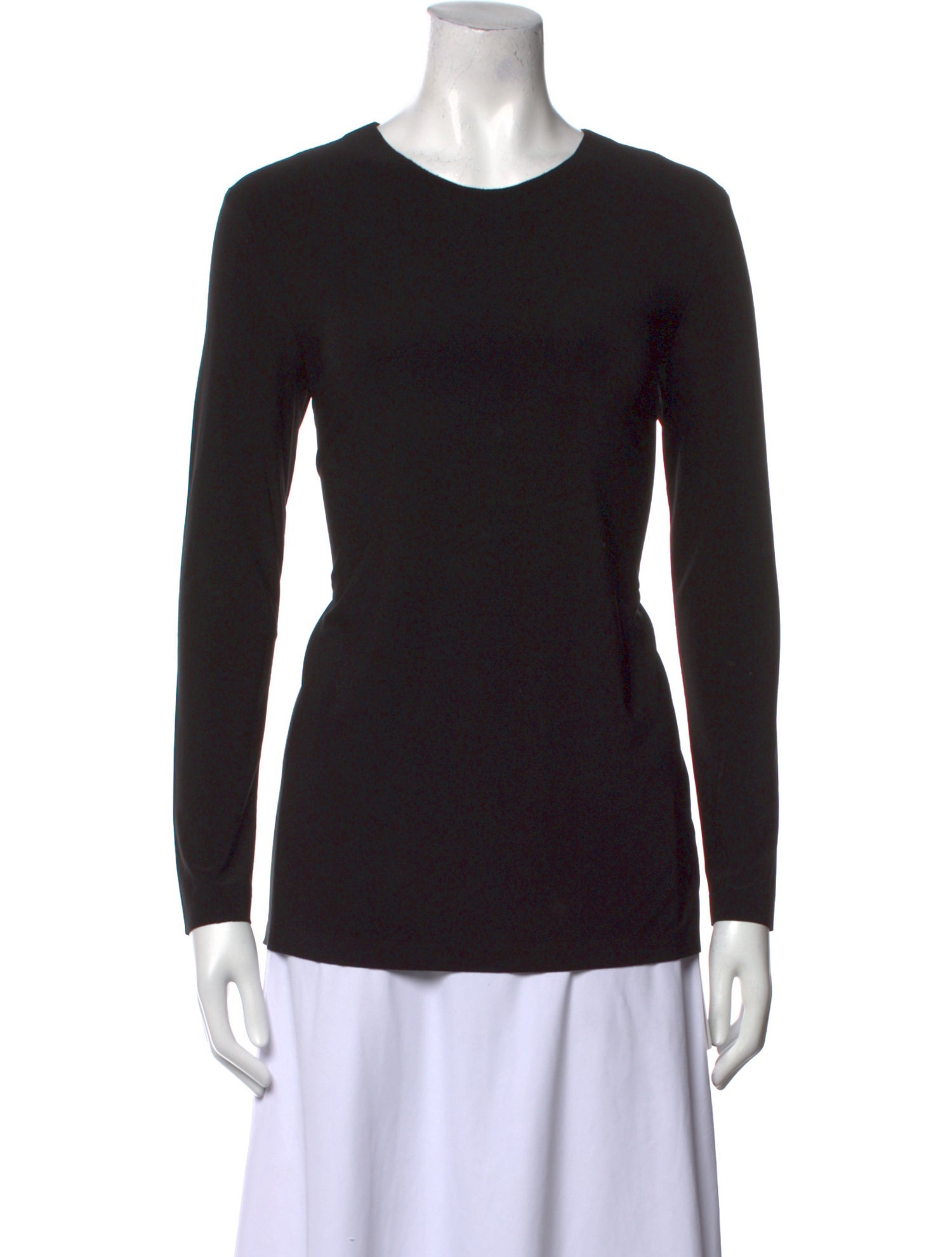 Norma Kamali Crew Neck Long Sleeve Top