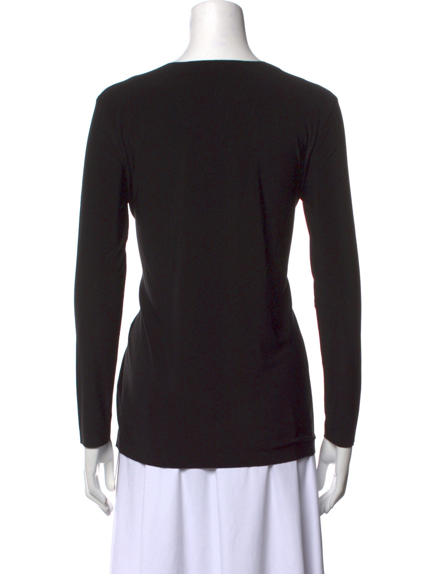 Norma Kamali Crew Neck Long Sleeve Top