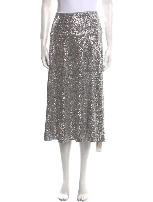 Norma Kamali Sequin Embellishments Midi Length Skirt