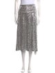 Norma Kamali Sequin Embellishments Midi Length Skirt