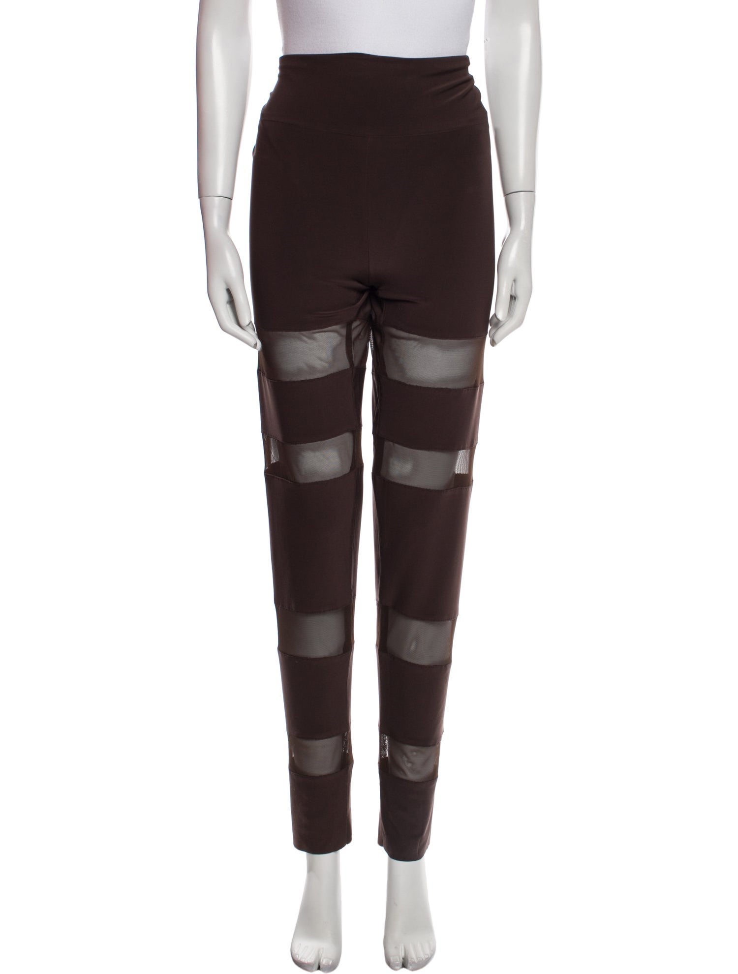 Norma Kamali Striped Skinny Leg Pants