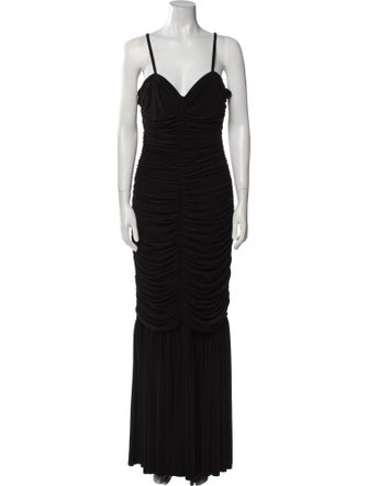 Norma Kamali Cowl Neck Long Dress