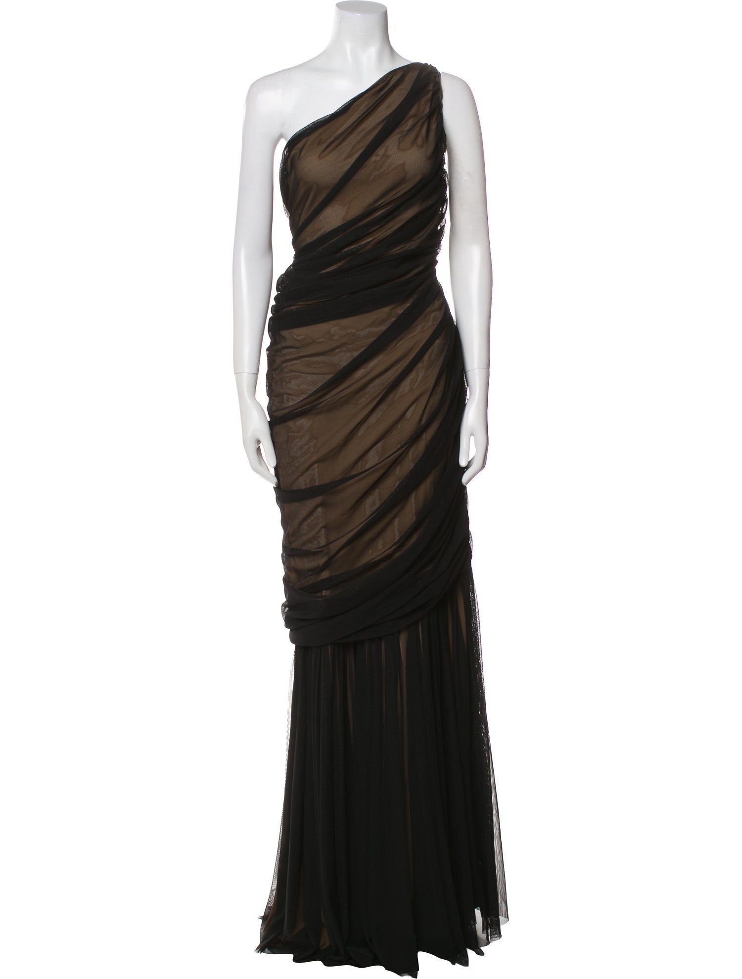 Norma Kamali One-Shoulder Long Dress w/ Tags