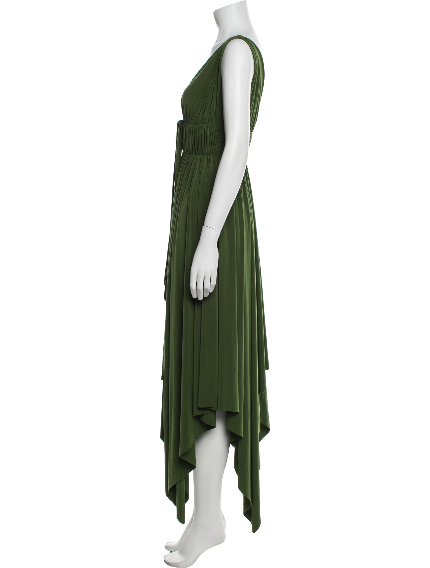 Norma Kamali V-Neck Long Dress