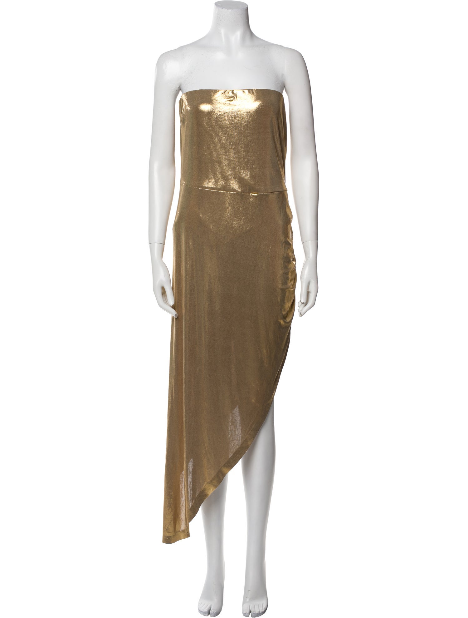 Norma Kamali Strapless Midi Length Dress