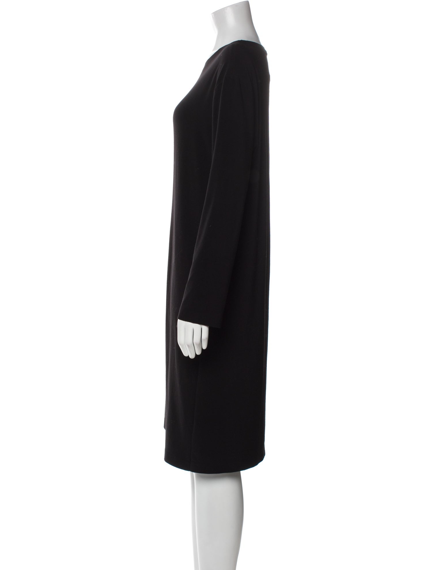 Norma Kamali Crew Neck Knee-Length Dress
