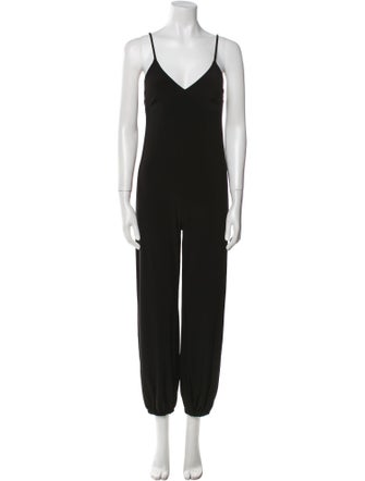 Norma Kamali V-Neck Jumpsuit