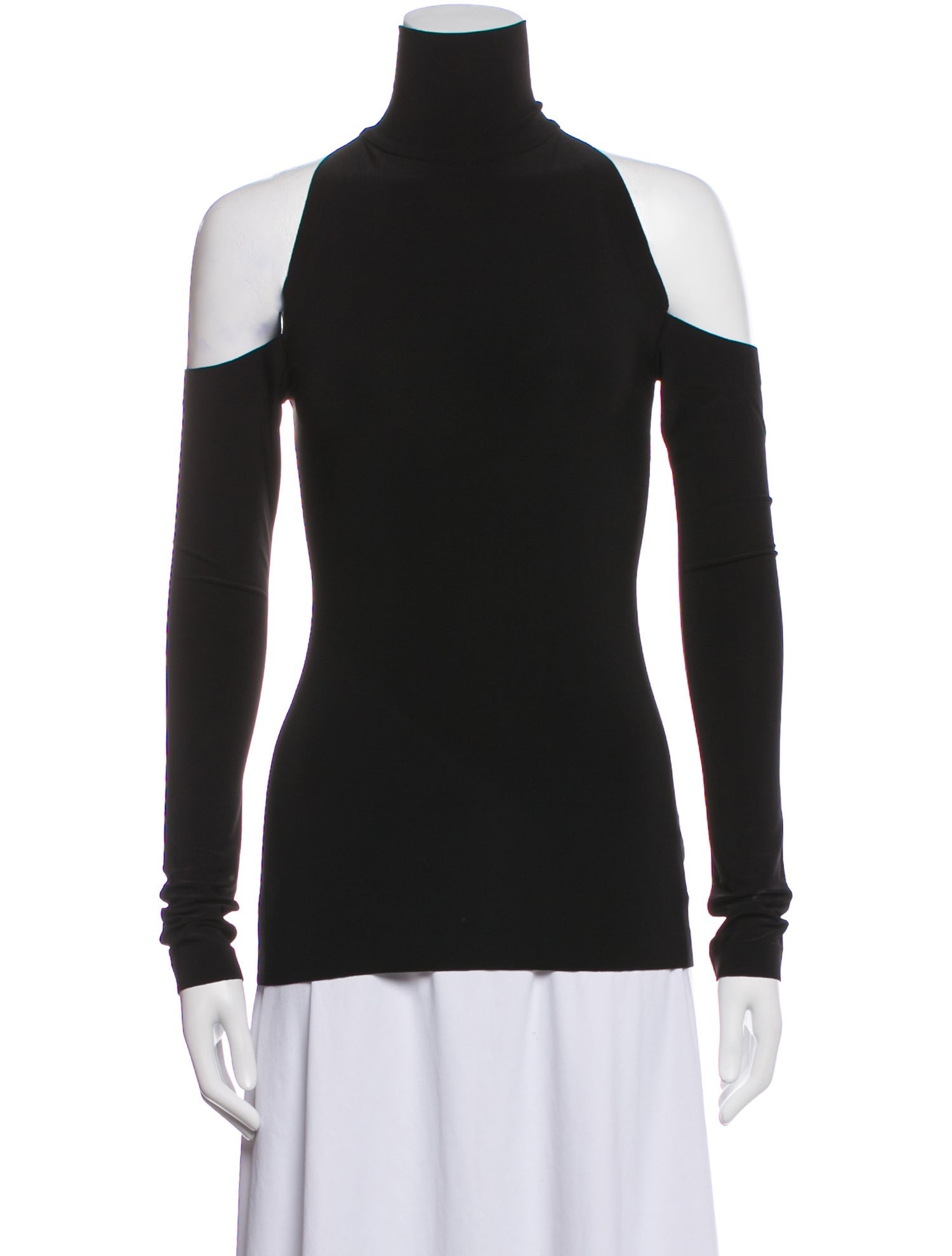Norma Kamali Turtleneck Long Sleeve Top