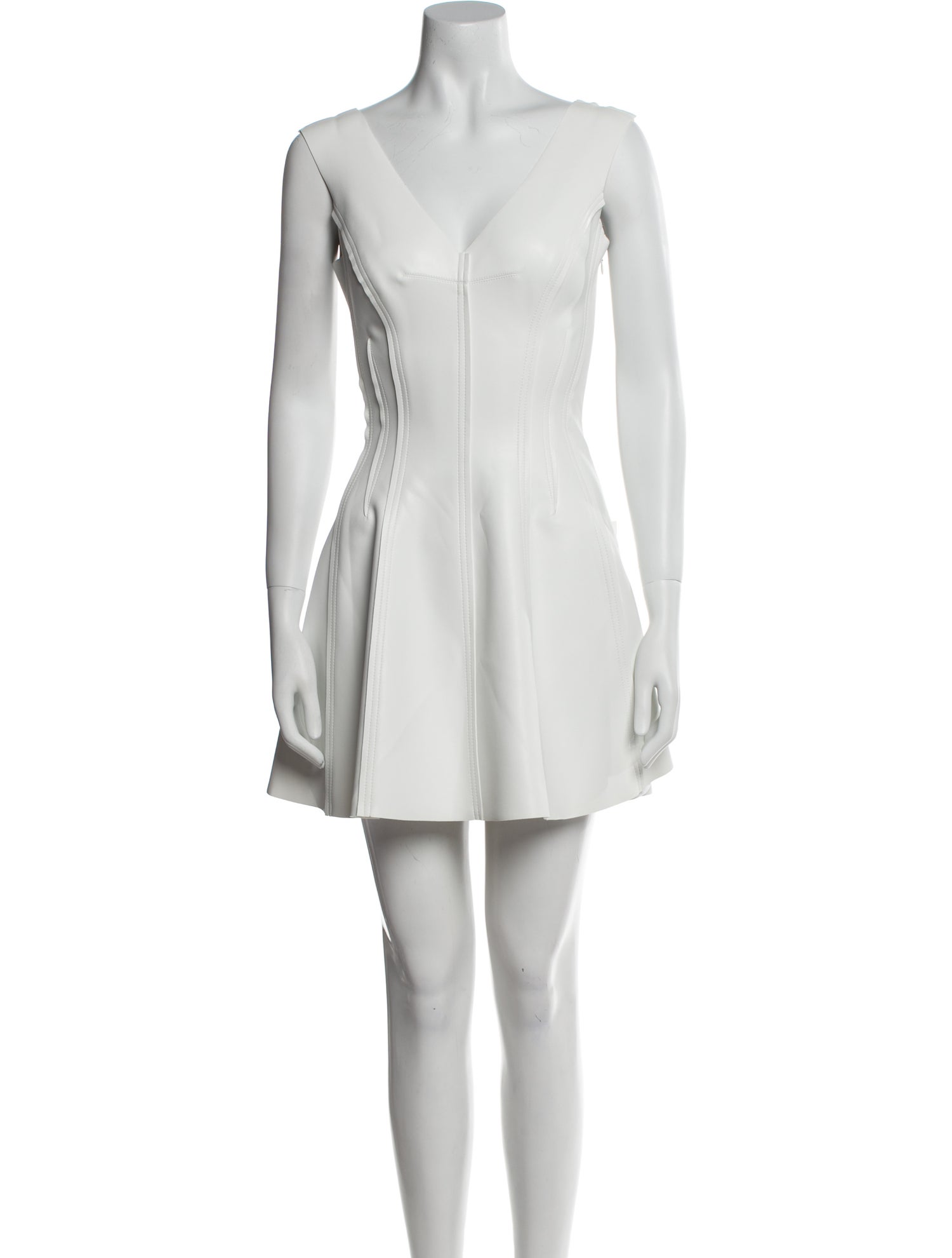 Norma Kamali V-Neck Mini Dress