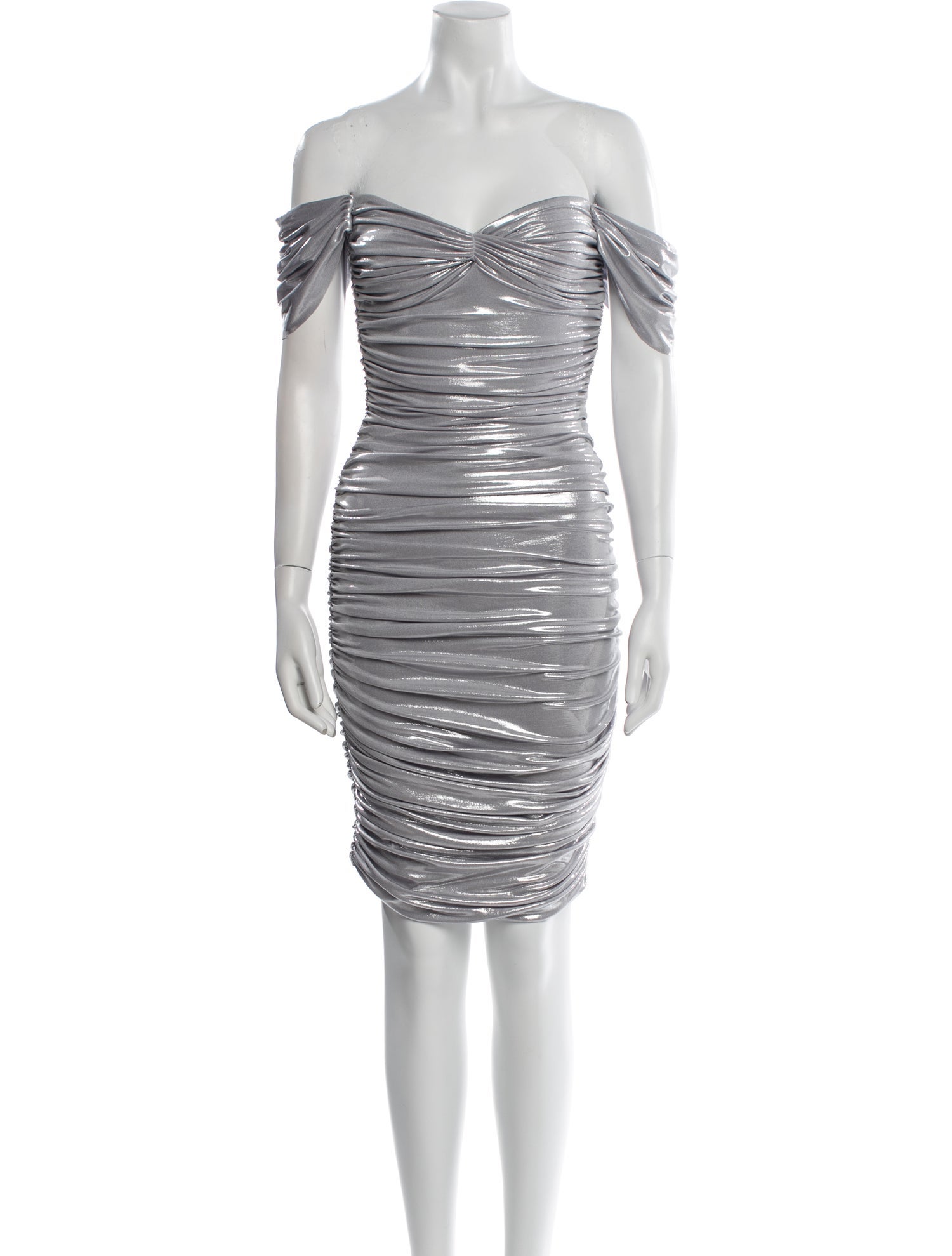 Norma Kamali Off-The-Shoulder Mini Dress