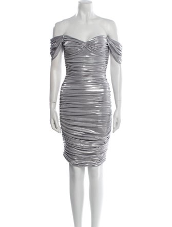 Norma Kamali Off-The-Shoulder Mini Dress