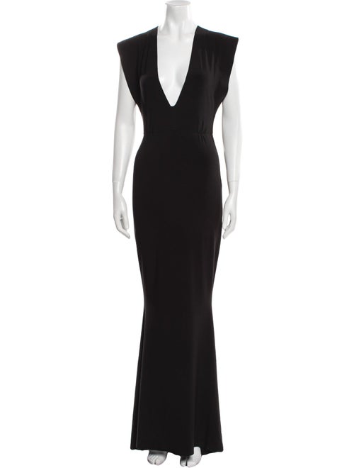 Norma Kamali V-Neck Long Dress