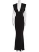 Norma Kamali V-Neck Long Dress