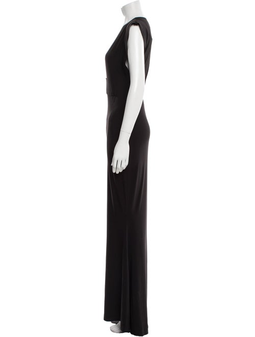 Norma Kamali V-Neck Long Dress